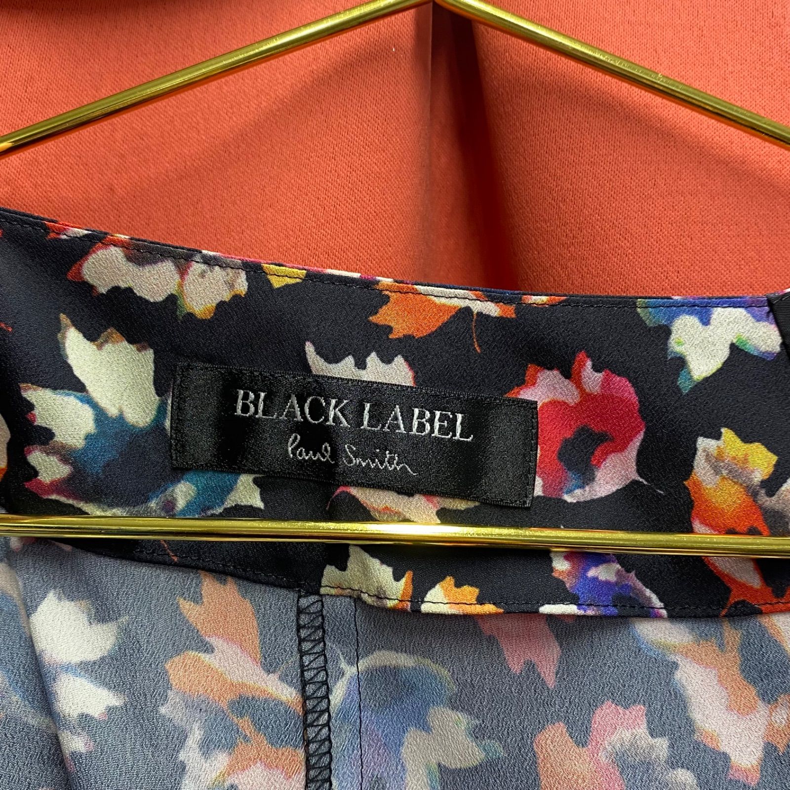 Paul Smith ポールスミス　ブラックレーベル　半袖　シャツ　ブラウス　花柄　40サイズ
