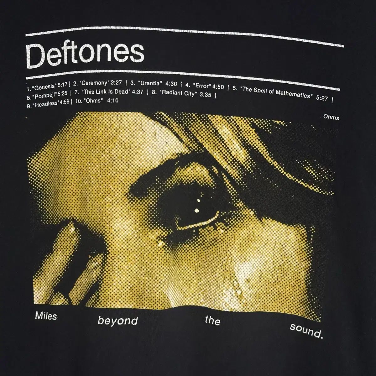 デフトーンズ トラックリスト Tシャツ XL