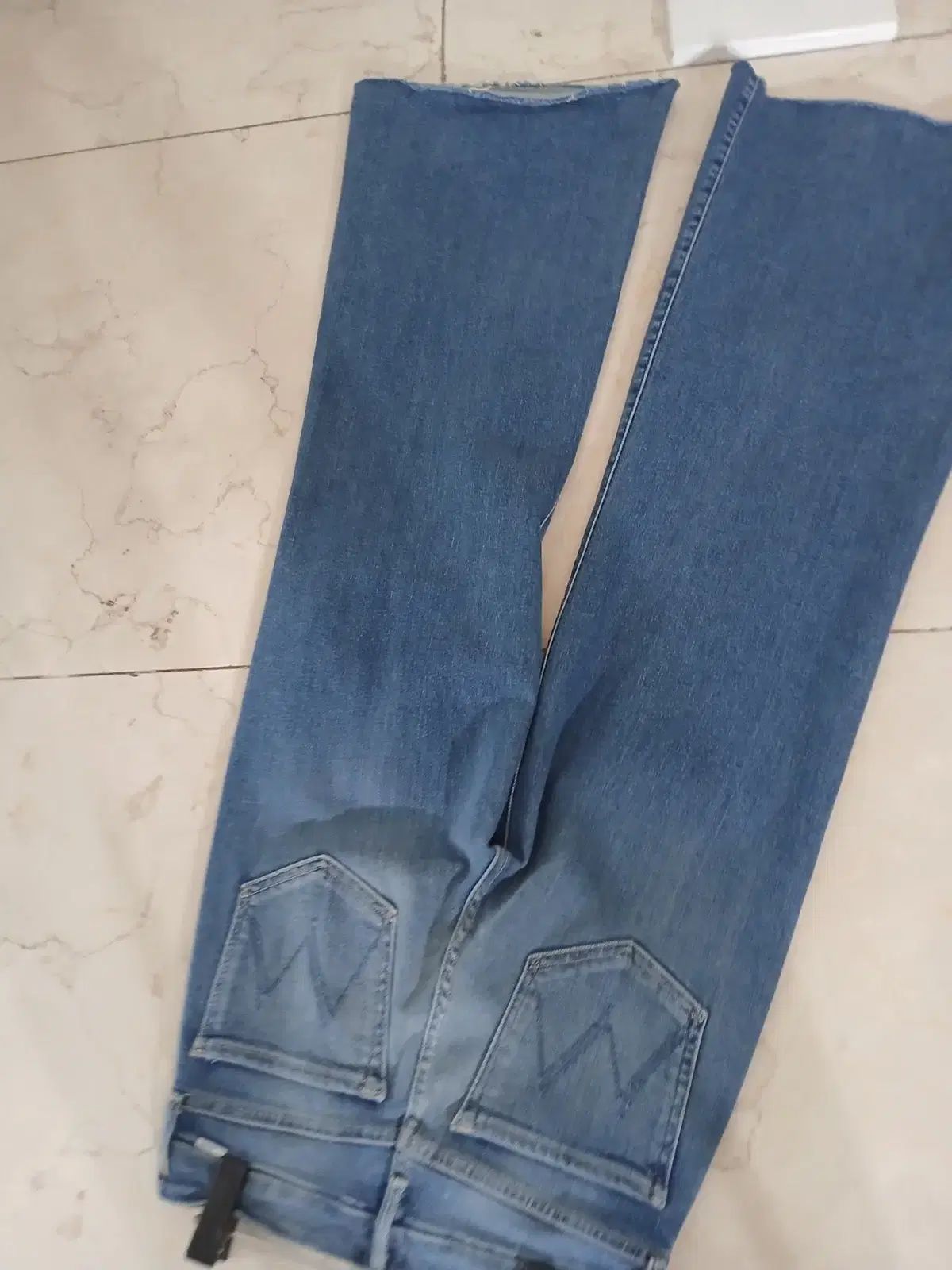マザーブーツカット ワイド デニム パンツ