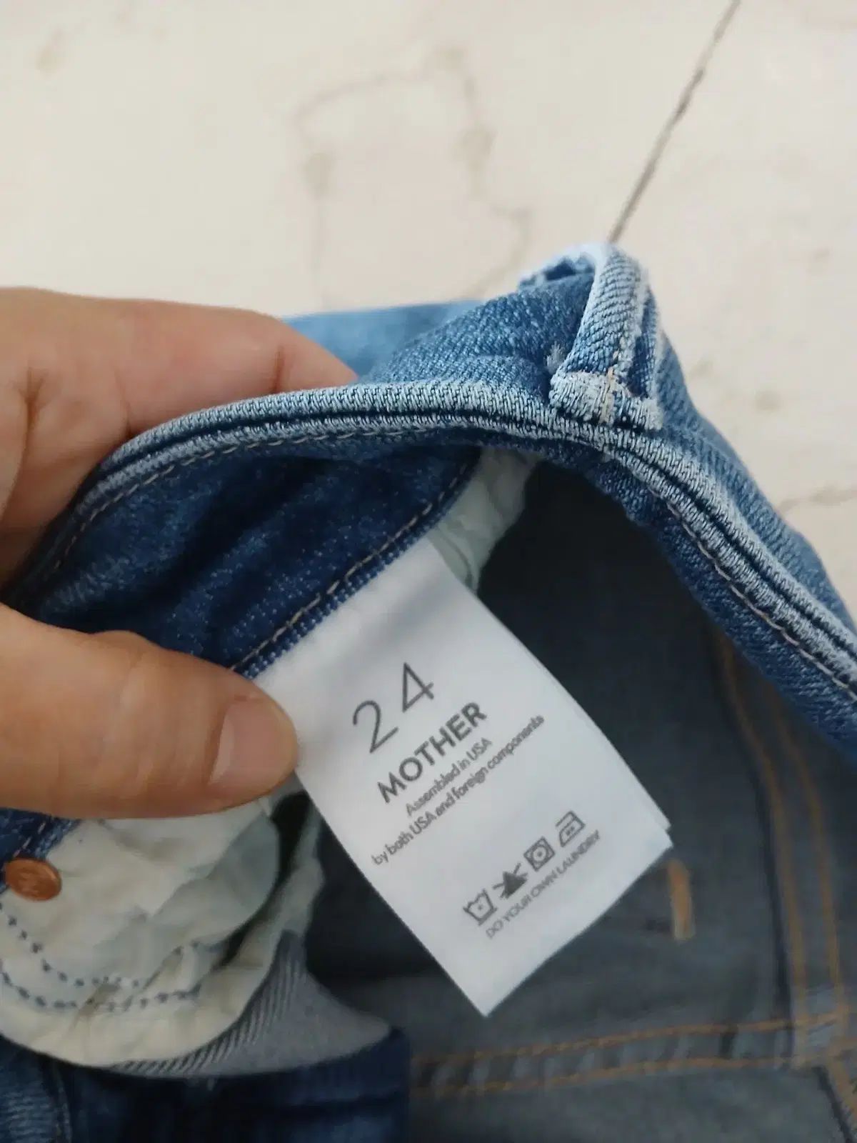 マザーブーツカット ワイド デニム パンツ