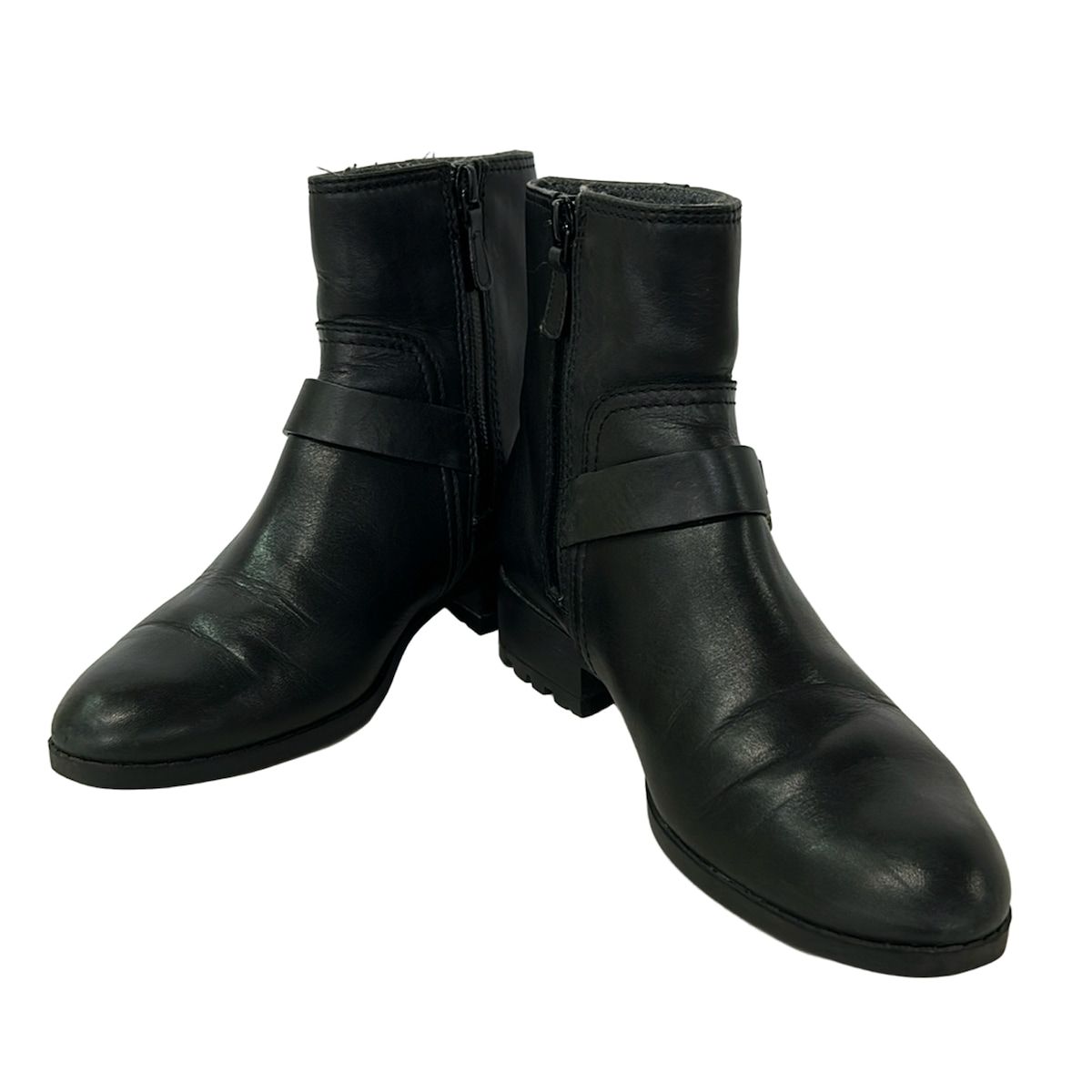 COLE HAAN(コールハーン) ショートブーツ 5 1/2 B レディース - 黒 レザー COLE HAAN(コールハーン) ショートブーツ 5 1/2 B レディース - 黒 レザー