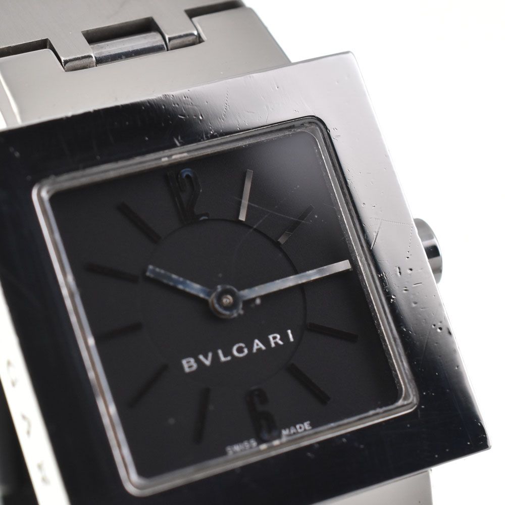 値下 ブルガリ BVLGARI SQ22SS クアドラード クォーツ レディース □#143745