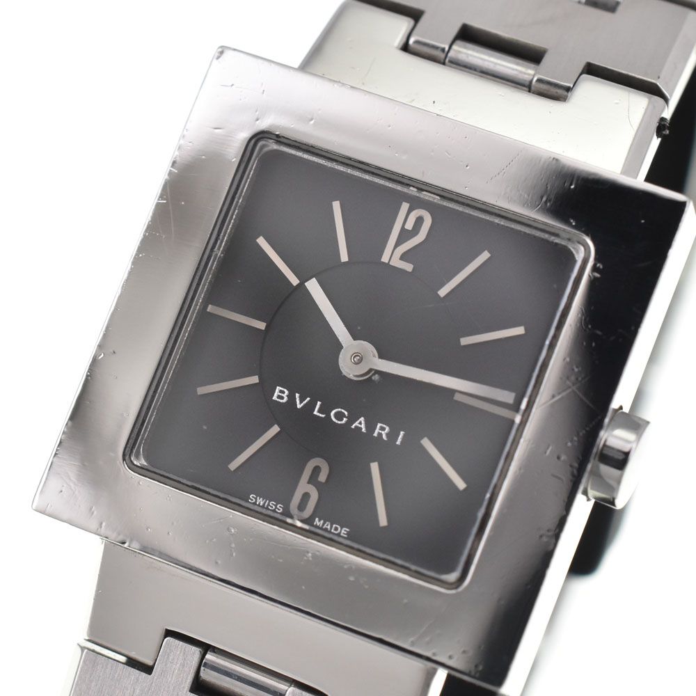 値下 ブルガリ BVLGARI SQ22SS クアドラード クォーツ レディース □#143745