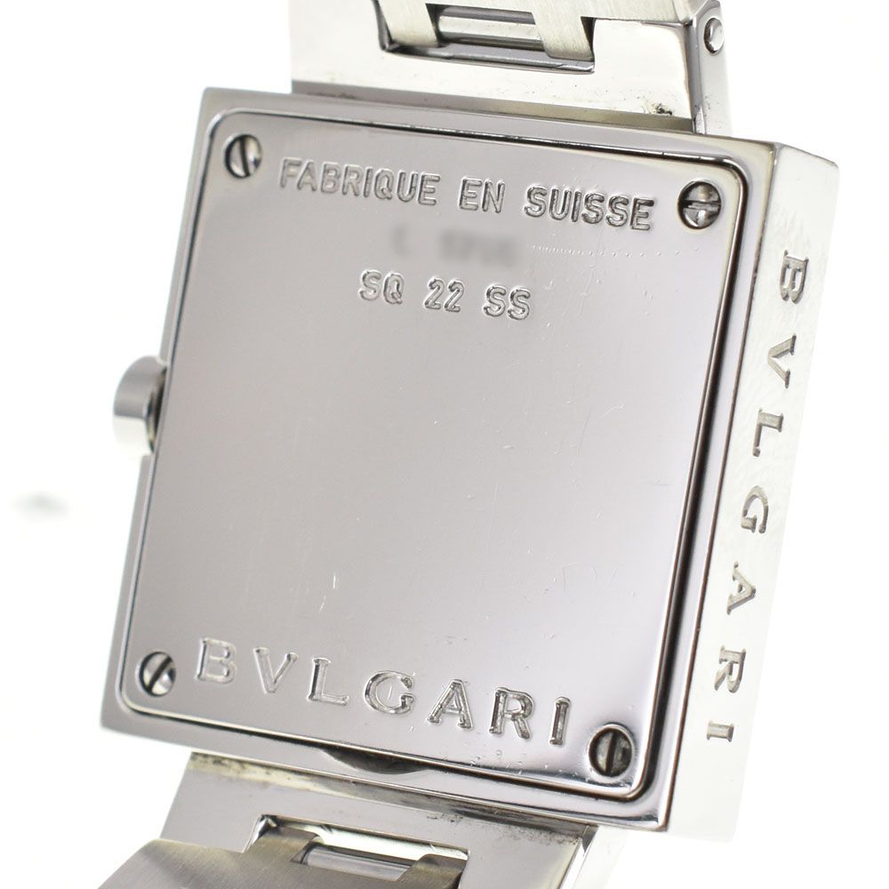 値下 ブルガリ BVLGARI SQ22SS クアドラード クォーツ レディース □#143745