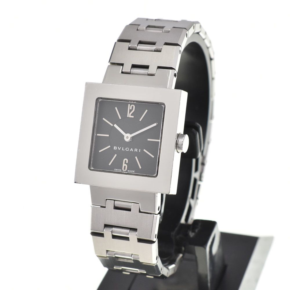 値下 ブルガリ BVLGARI SQ22SS クアドラード クォーツ レディース □#143745