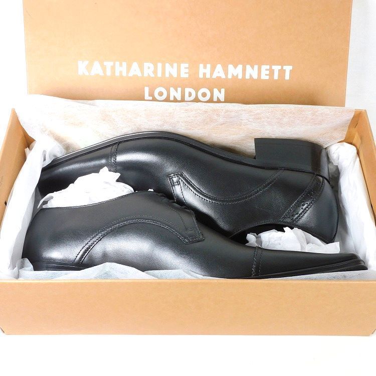 新品 KATHARINE HAMNETT LONDON キャサリンハムネット madrasマドラス ストレートチップ 25.5cm 黒 本革 ビジネスシューズ メンズ 紳士 箱付き 新品 KATHARINE HAMNETT LONDON キャサリンハムネット madrasマドラス ストレートチップ 25.5cm 黒 本革 ビジネスシューズ メンズ 紳士 箱付き