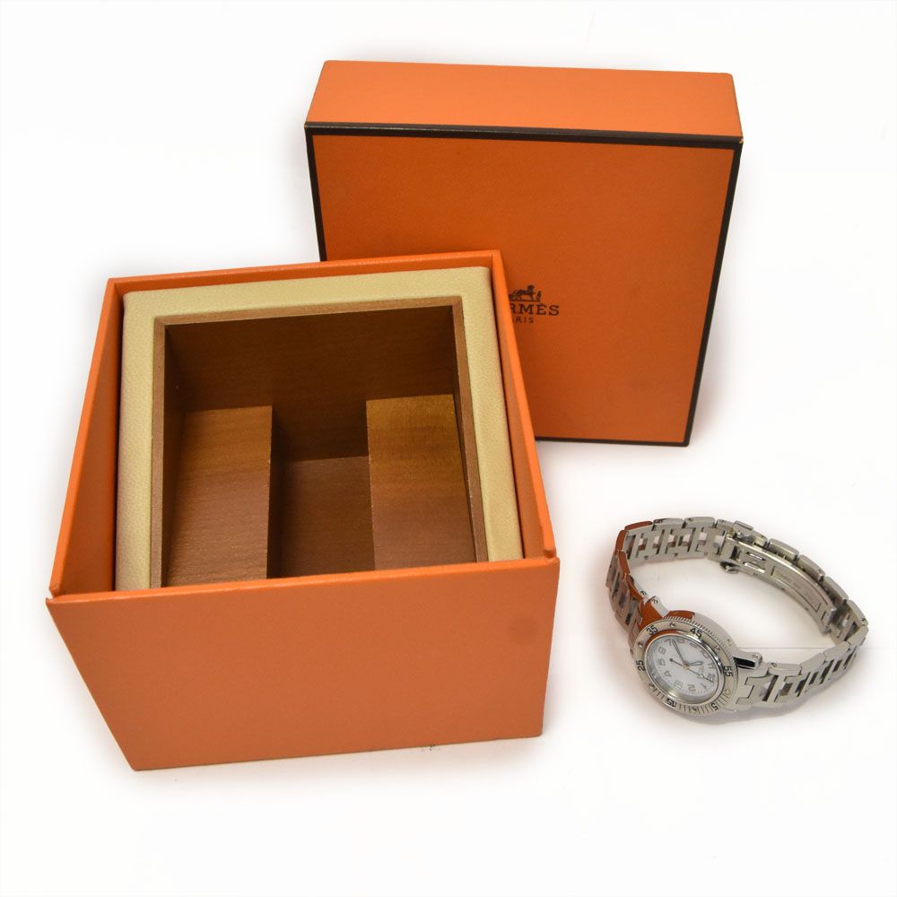 値下 エルメス HERMES CL5.210 クリッパーダイバー デイト クォーツ レディース □#144097 値下 エルメス HERMES CL5.210 クリッパーダイバー デイト クォーツ レディース □#144097