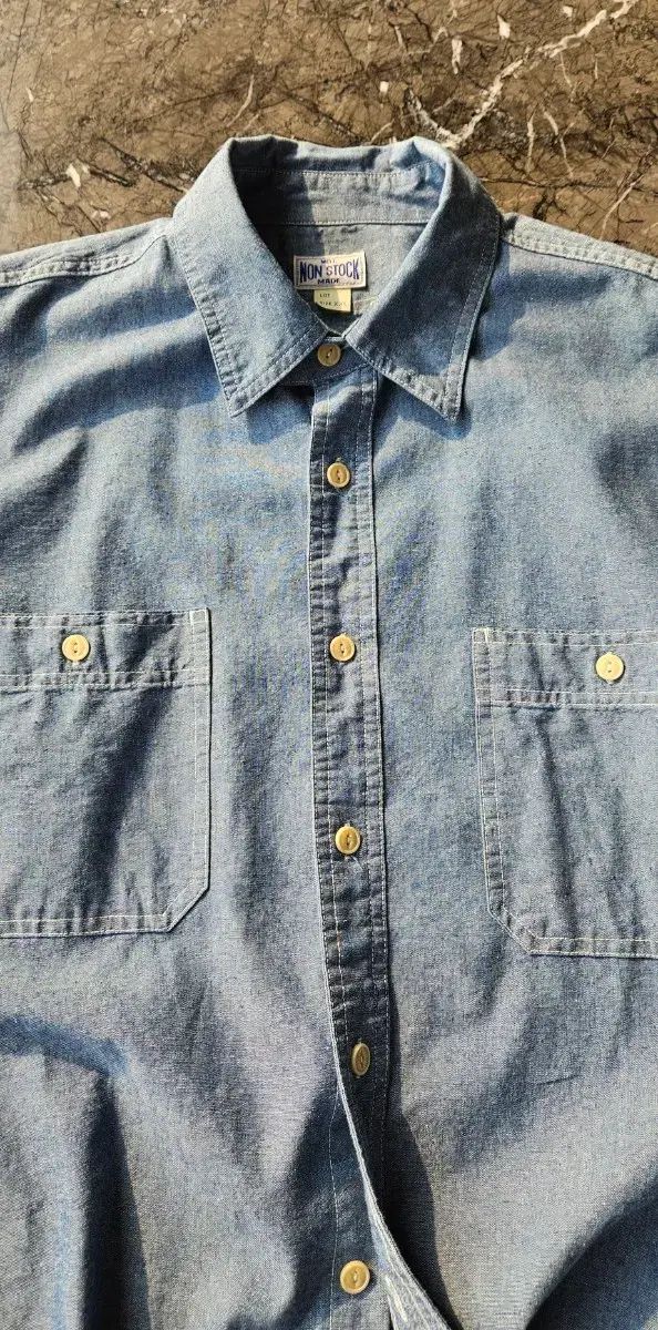 BRONSON ノンストック シャンブレー シャツ XXL BRONSON ノンストック シャンブレー シャツ XXL