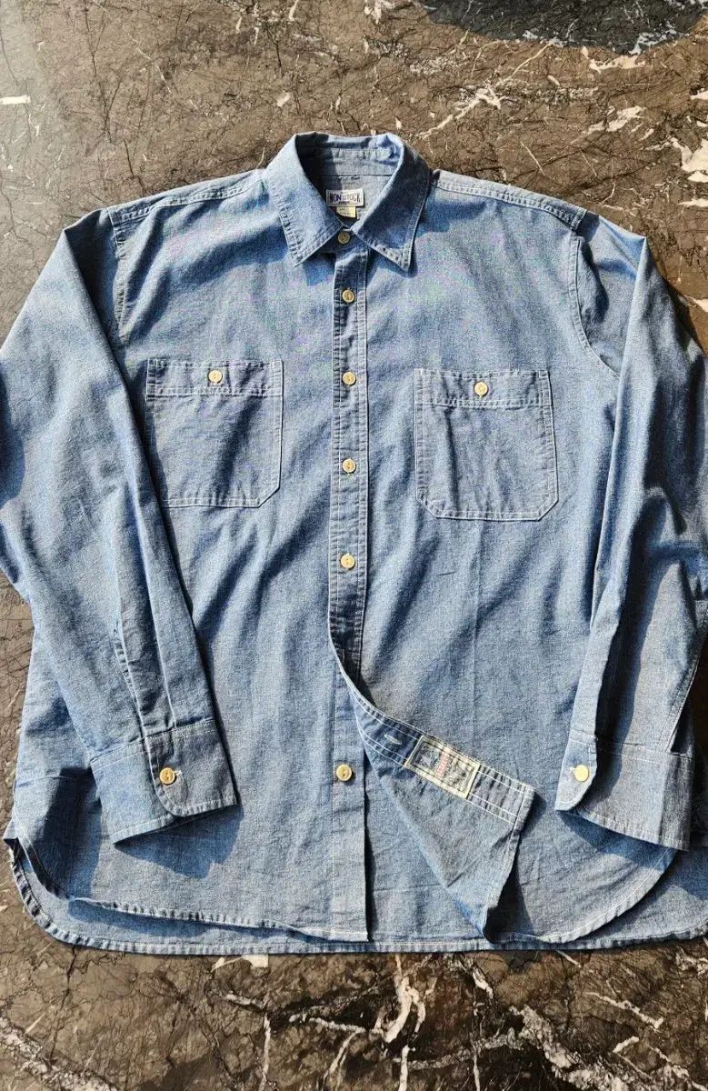 BRONSON ノンストック シャンブレー シャツ XXL