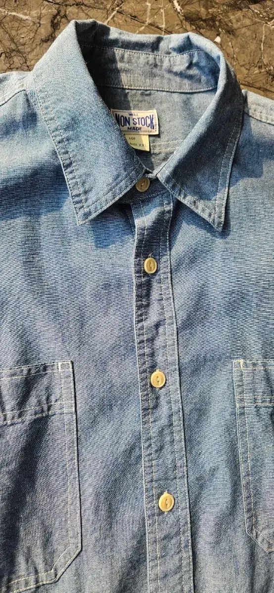 BRONSON ノンストック シャンブレー シャツ XXL BRONSON ノンストック シャンブレー シャツ XXL