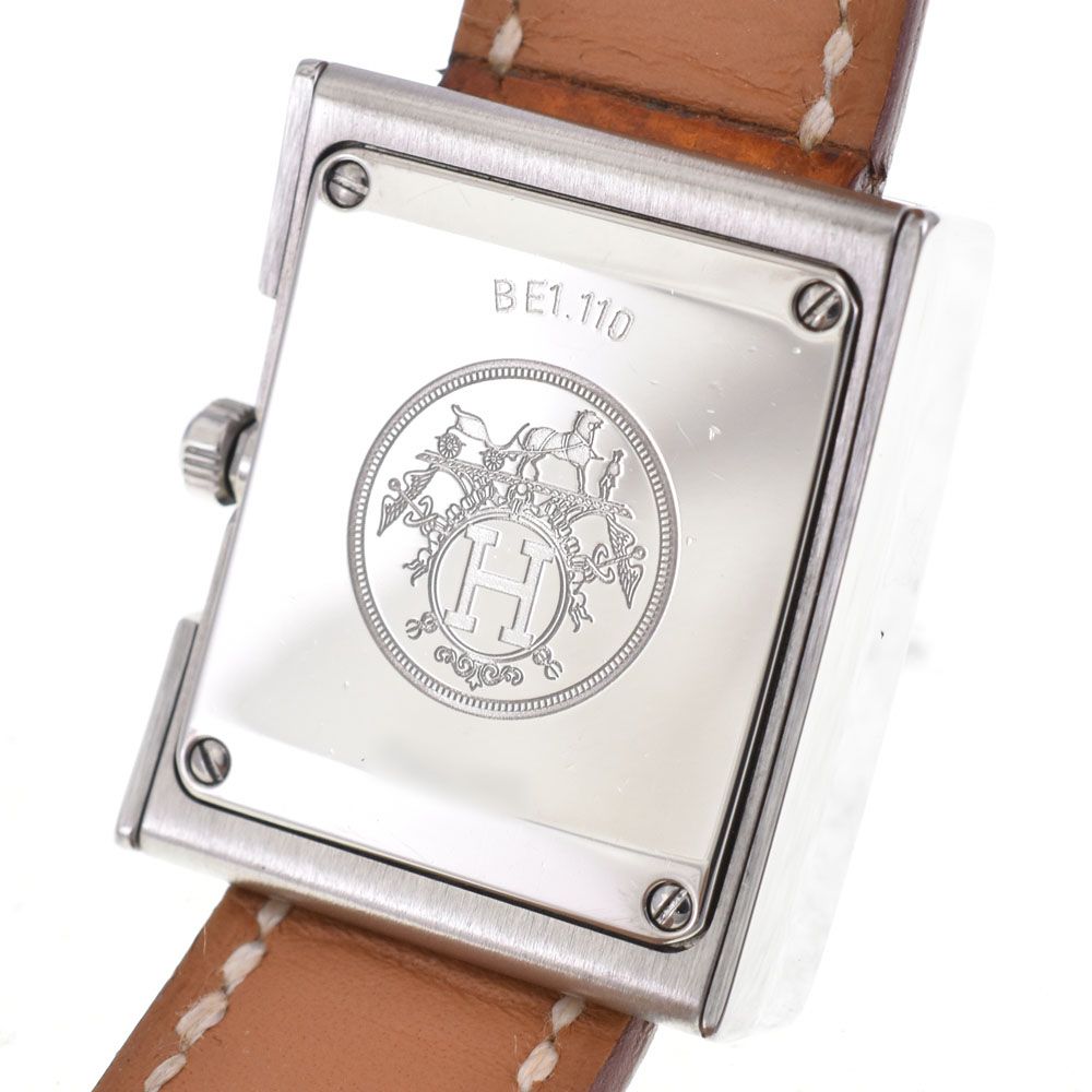 値下 エルメス HERMES BE1.110 ベルトウォッチ クォーツ レディース 良品 □#144410