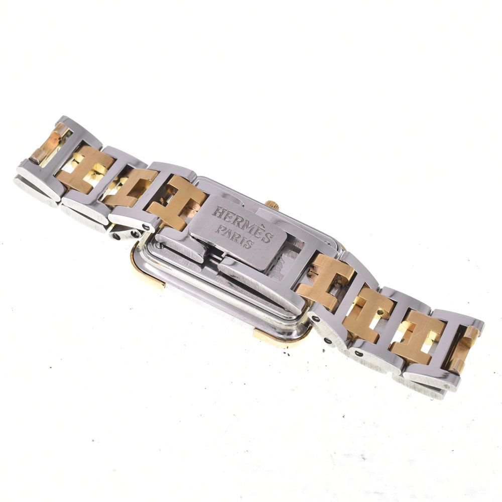 値下 エルメス HERMES クロアジュール SS/GP クォーツ レディース □#144111