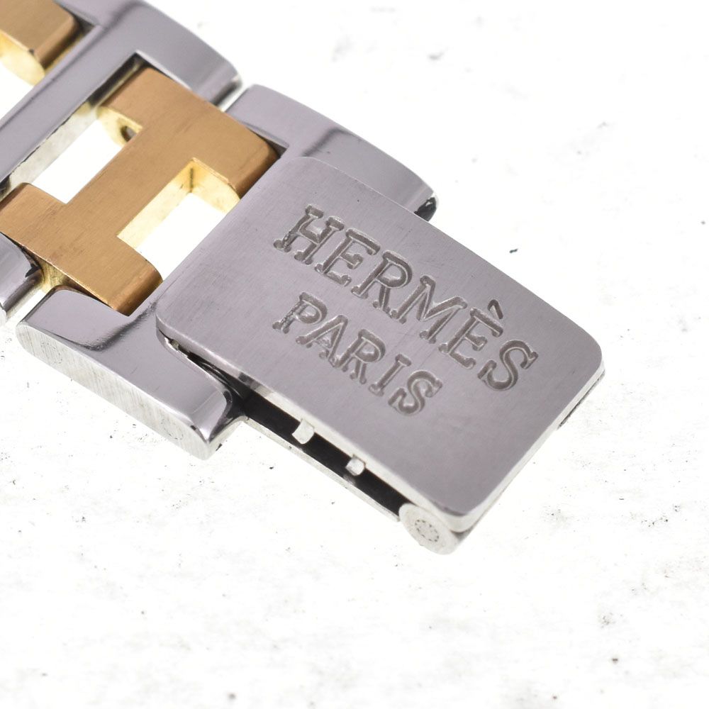 値下 エルメス HERMES クロアジュール SS/GP クォーツ レディース □#144111