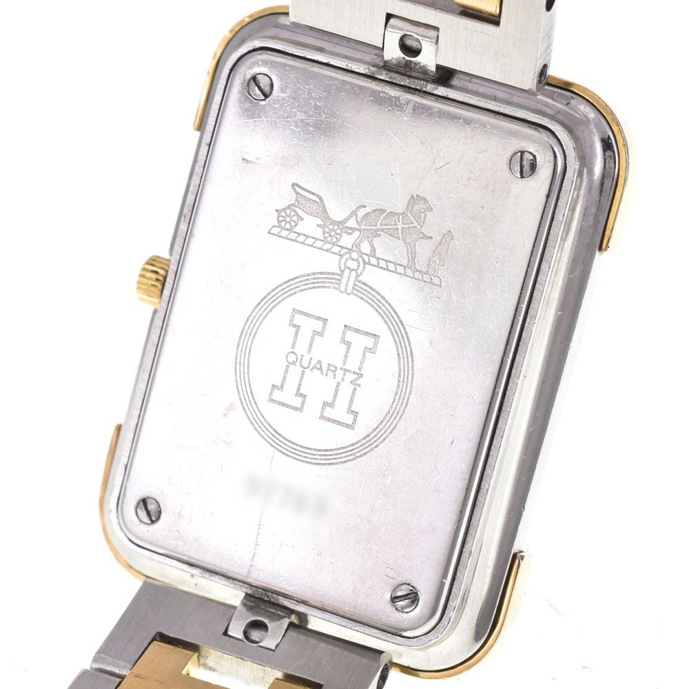 値下 エルメス HERMES クロアジュール SS/GP クォーツ レディース □#144111