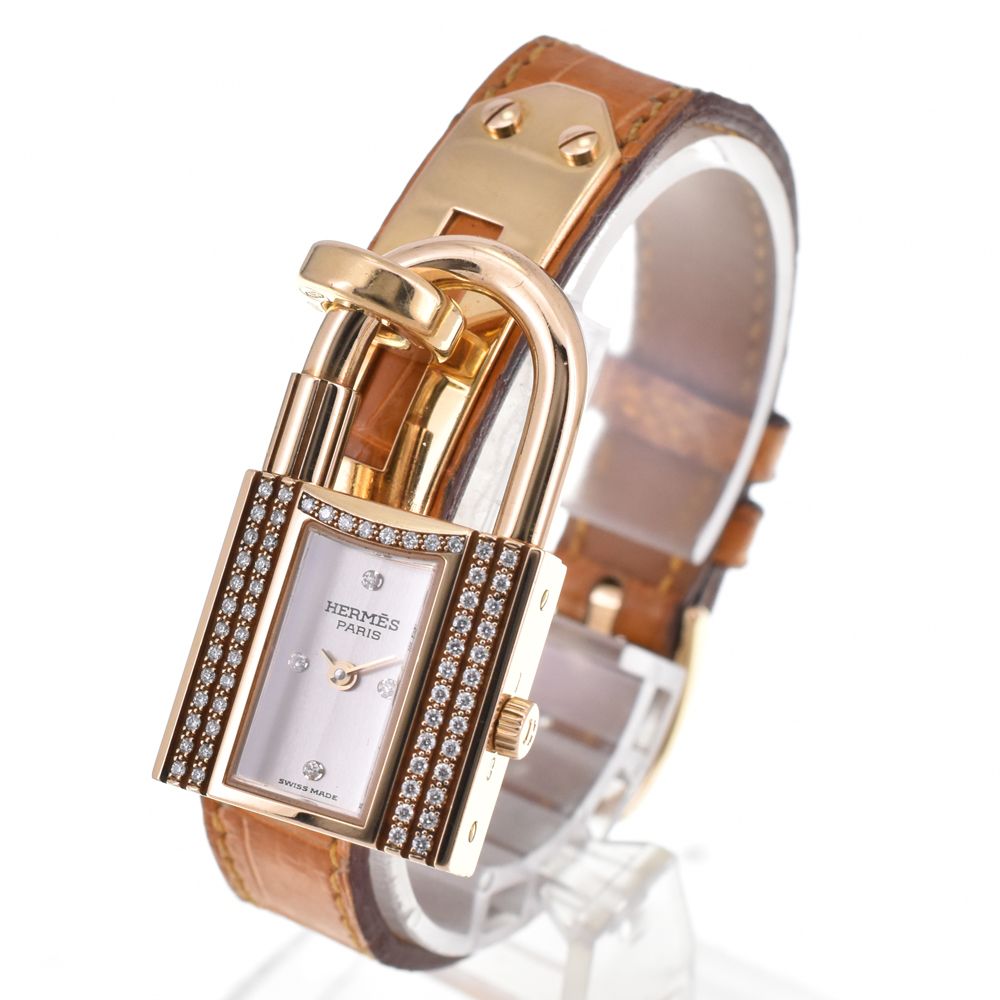 値下 エルメス HERMES ケリーウオッチ ダイヤモンド 20周年記念モデル クォーツ レディース 美品 □#144443 値下 エルメス HERMES ケリーウオッチ ダイヤモンド 20周年記念モデル クォーツ レディース 美品 □#144443