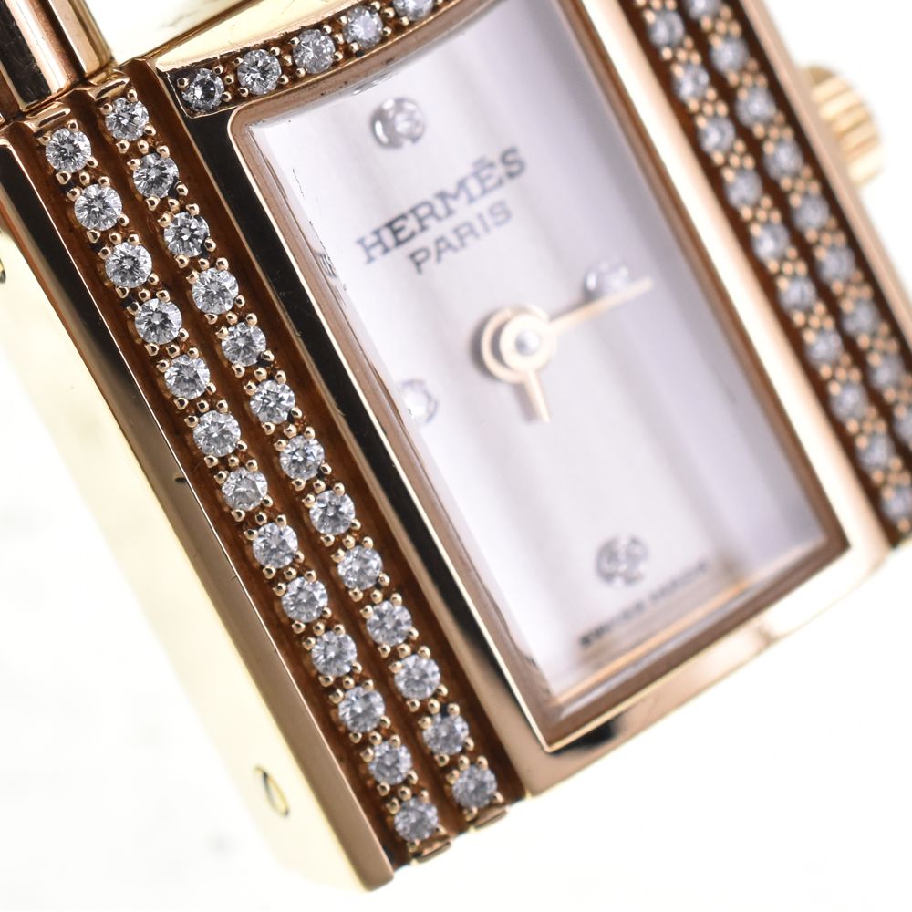値下 エルメス HERMES ケリーウオッチ ダイヤモンド 20周年記念モデル クォーツ レディース 美品 □#144443 値下 エルメス HERMES ケリーウオッチ ダイヤモンド 20周年記念モデル クォーツ レディース 美品 □#144443