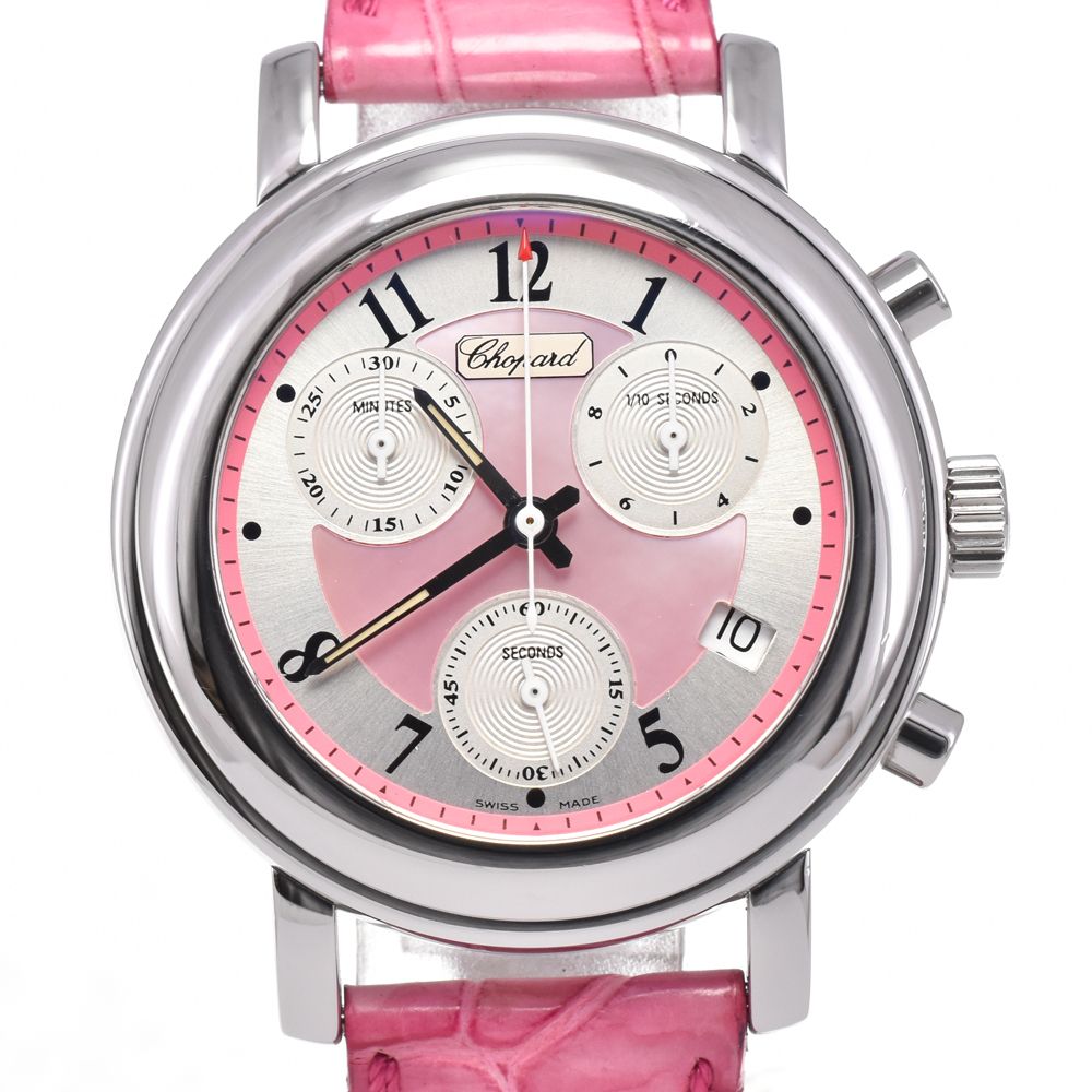 値下 ショパール Chopard 12-8900-11 ミッレミリア クロノグラフ クォーツ レディース 美品 箱付き □#144734