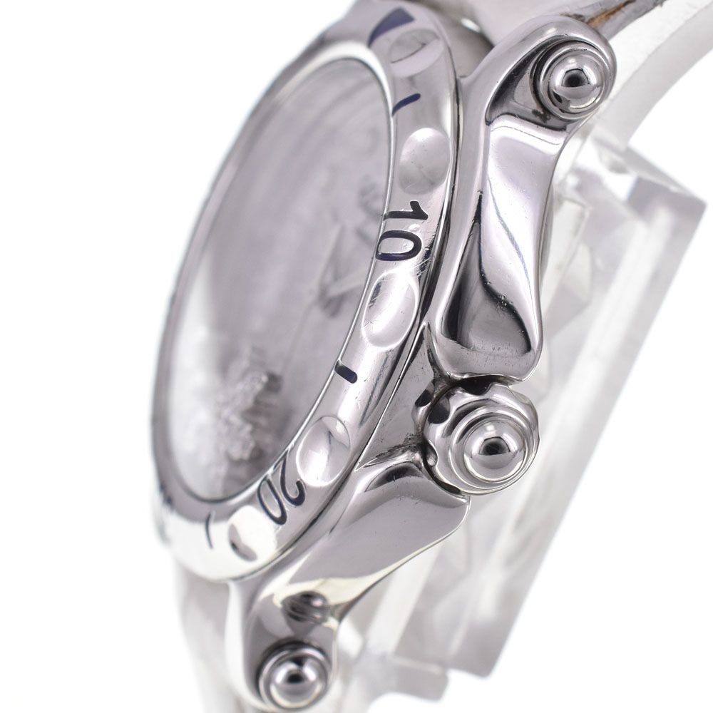 値下 ショパール Chopard 27/8245-21 ハッピースポーツ スノーフレーク 3P ダイヤ クォーツ レディース 良品 □#145028