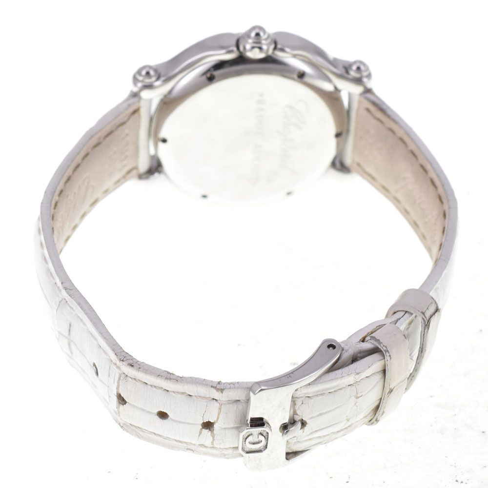 値下 ショパール Chopard 27/8245-21 ハッピースポーツ スノーフレーク 3P ダイヤ クォーツ レディース 良品 □#145028