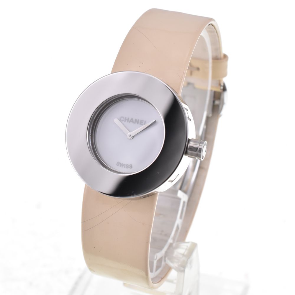 値下 シャネル CHANEL H0580 ラ・ロンド ステンレス/レザー クォーツ レディース □#144839 値下 シャネル CHANEL H0580 ラ・ロンド ステンレス/レザー クォーツ レディース □#144839