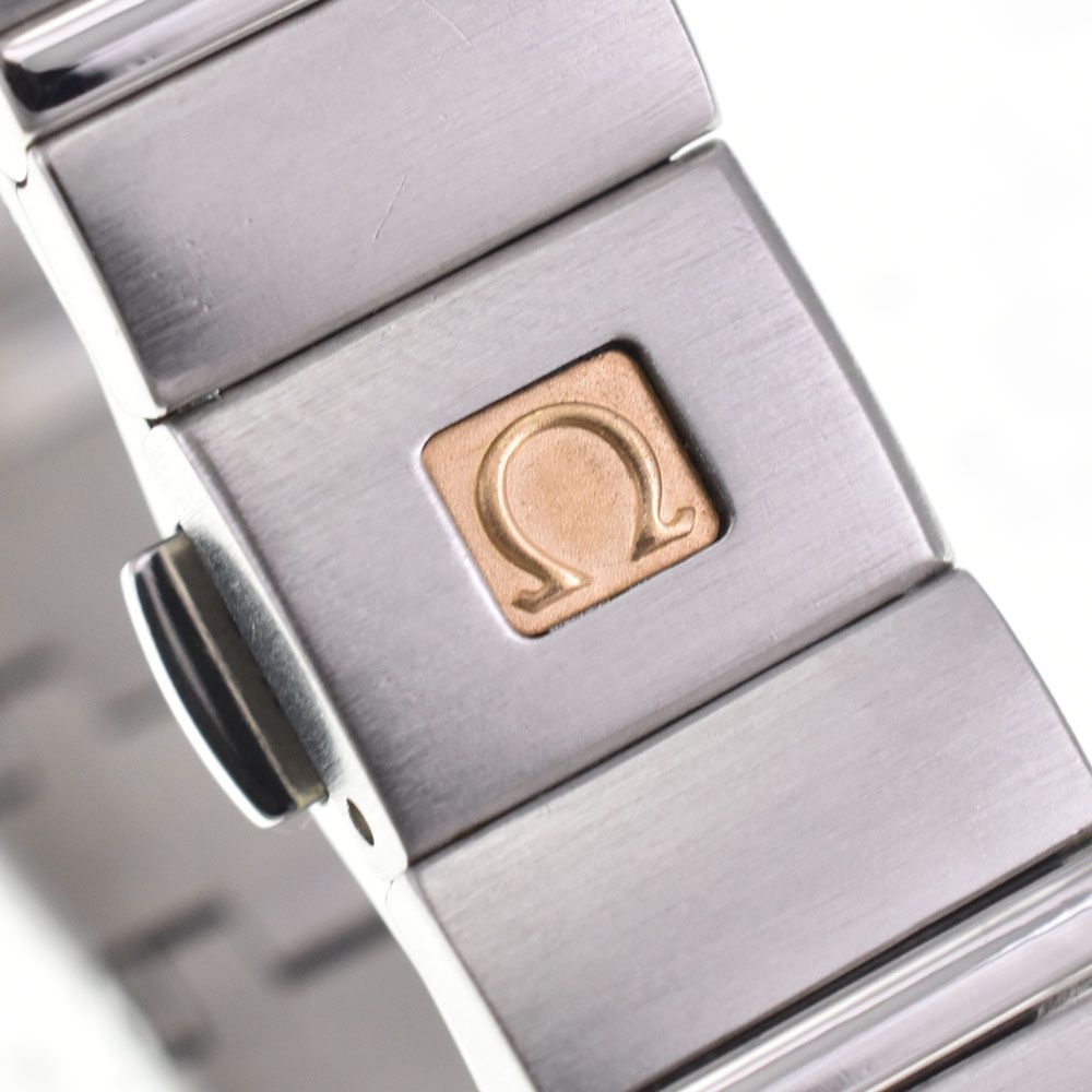値下 オメガ OMEGA 1581.70 コンステレーション ダブルイーグル ホワイトシェル クォーツ レディース 良品 腕時計 □#144658