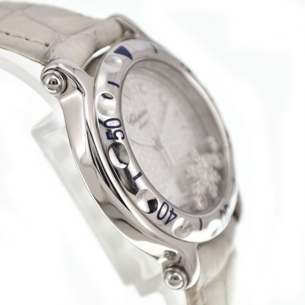 値下 ショパール Chopard 27/8949 ハッピースポーツ スノーフレーク ダイヤモンド クォーツ レディース □#145462 値下 ショパール Chopard 27/8949 ハッピースポーツ スノーフレーク ダイヤモンド クォーツ レディース □#145462