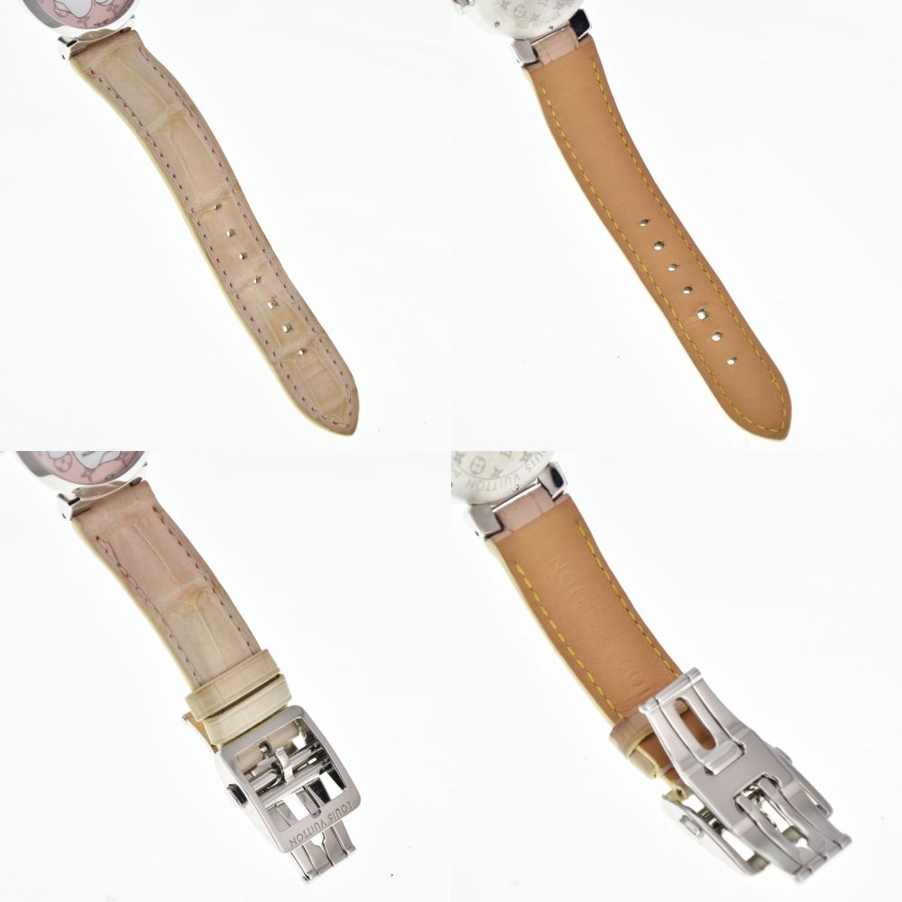 値下 ルイ・ヴィトン LOUIS VUITTON Q13MJE タンブール サクラ 8P ダイヤモンド ピンク クォーツ レディース 美品 腕時計 □#145300 値下 ルイ・ヴィトン LOUIS VUITTON Q13MJE タンブール サクラ 8P ダイヤモンド ピンク クォーツ レディース 美品 腕時計 □#145300