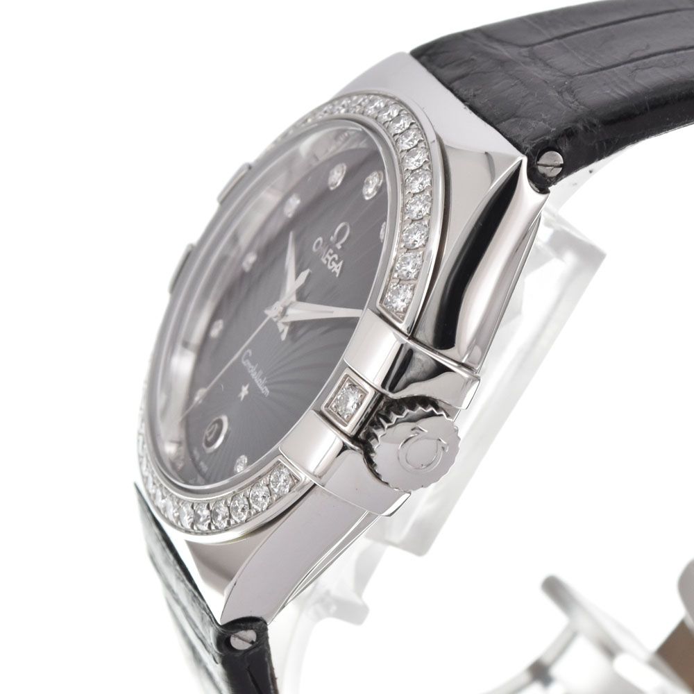 値下 オメガ OMEGA 123.18.35.60.56.001 コンステレーション ダイヤモンド クォーツ レディース 美品 □#145771