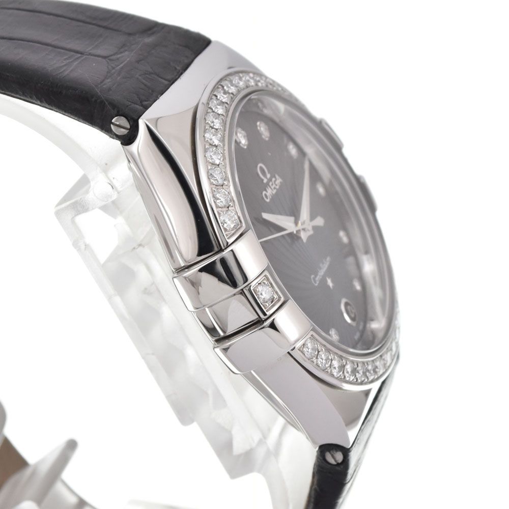値下 オメガ OMEGA 123.18.35.60.56.001 コンステレーション ダイヤモンド クォーツ レディース 美品 □#145771