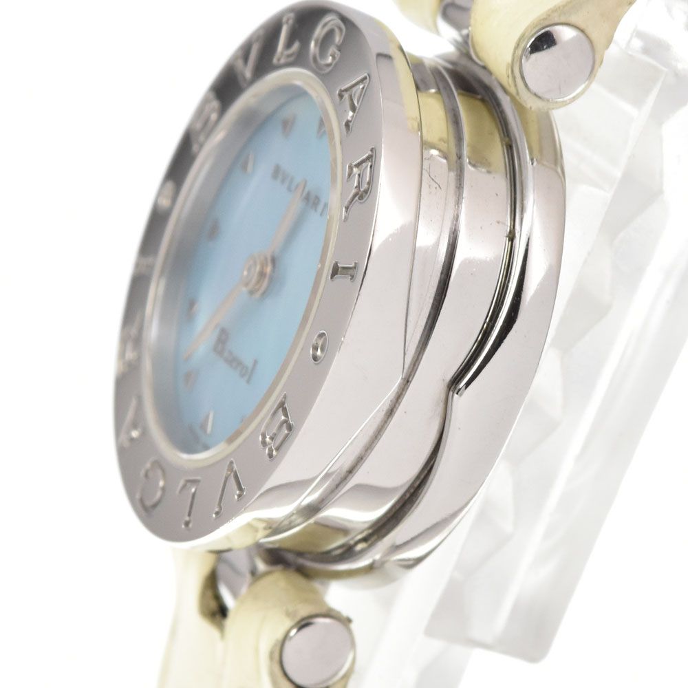 値下 ブルガリ BVLGARI BZ22S B.zero1 ブルーシェル クォーツ レディース 腕時計 □#145406