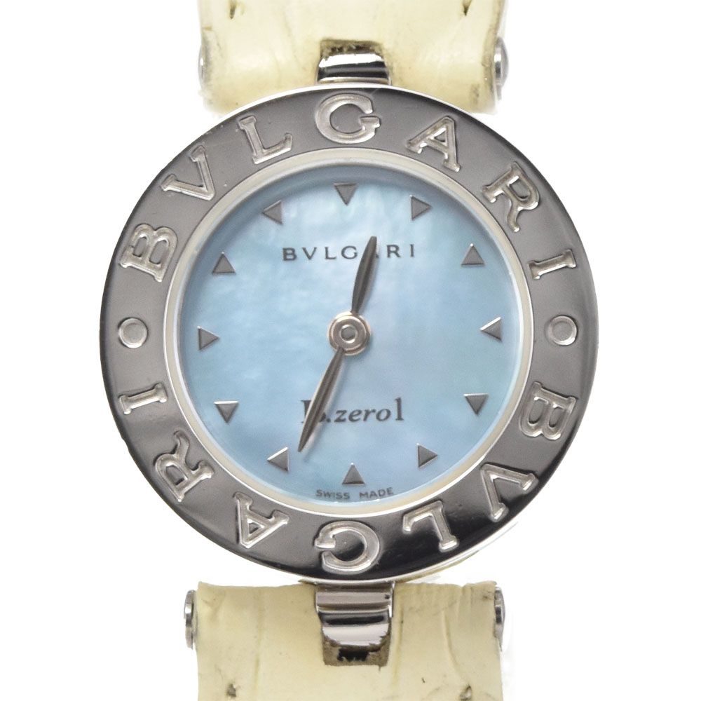 値下 ブルガリ BVLGARI BZ22S B.zero1 ブルーシェル クォーツ レディース 腕時計 □#145406