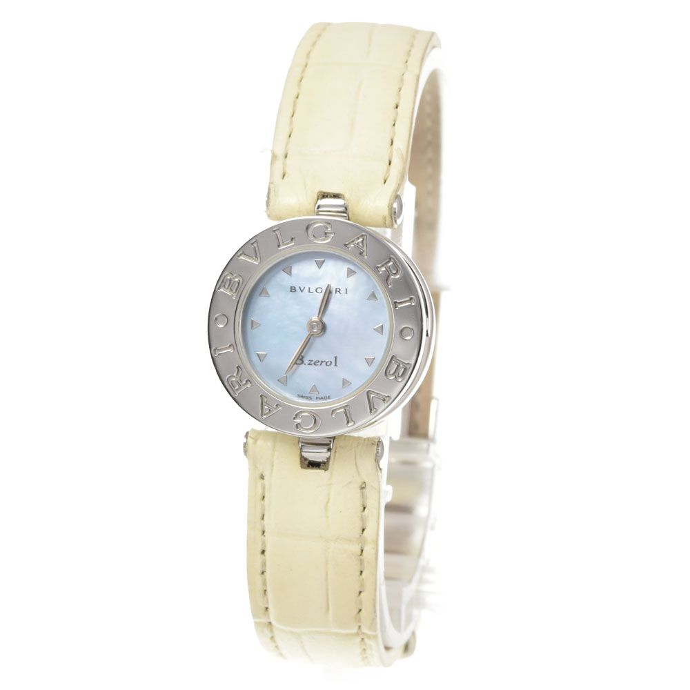 値下 ブルガリ BVLGARI BZ22S B.zero1 ブルーシェル クォーツ レディース 腕時計 □#145406