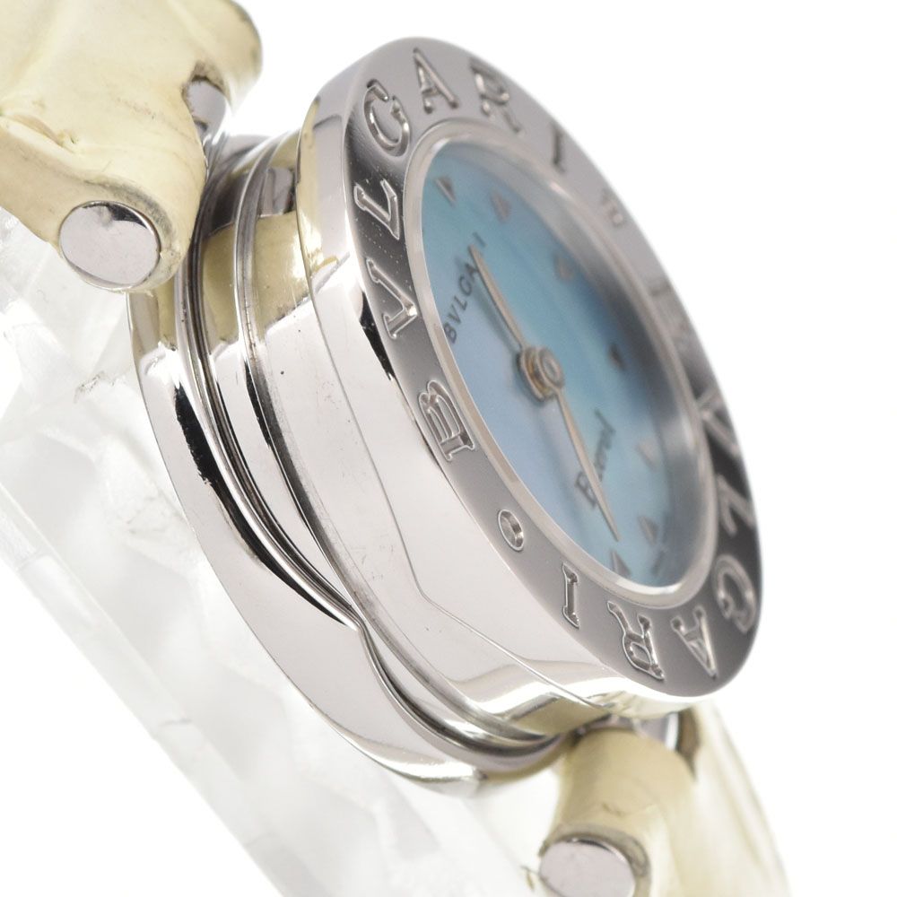 値下 ブルガリ BVLGARI BZ22S B.zero1 ブルーシェル クォーツ レディース 腕時計 □#145406