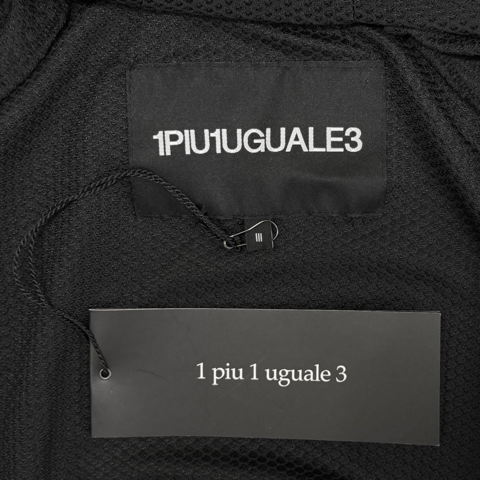 参考上代77000円 未使用 1piu1uguale3 SPORT TECHNICAL MESH BLACK ZIP