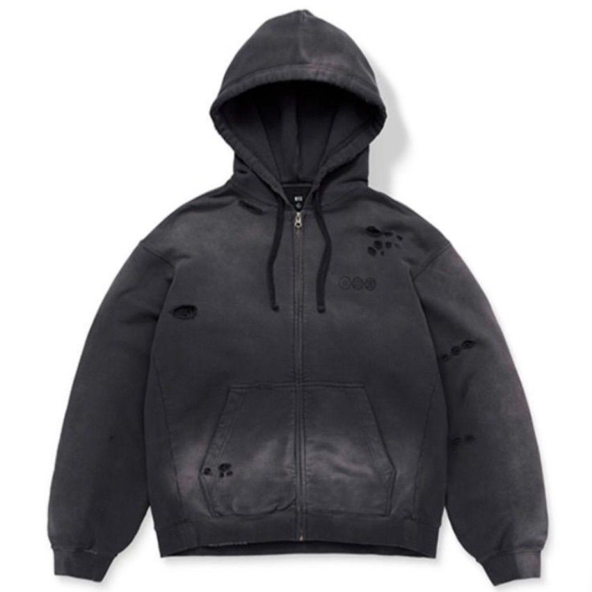 bts arirang zip-up hoodie ジップアップフーディ 釜山L BTS ARIRANG BUSAN 釜山 Zip-up Hoodie Charcoal ジップアップ