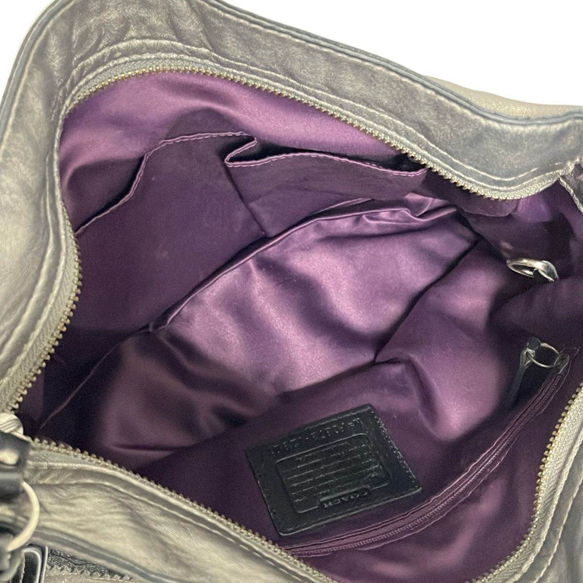 COACH(コーチ) ショルダーバッグ美品 トーナル パッチワーク ゾーイ 12901 ダークグレー×黒×マルチ 豹柄/型押し加工 レザー COACH(コーチ) ショルダーバッグ美品 トーナル パッチワーク ゾーイ 12901 ダークグレー×黒×マルチ 豹柄/型押し加工 レザー