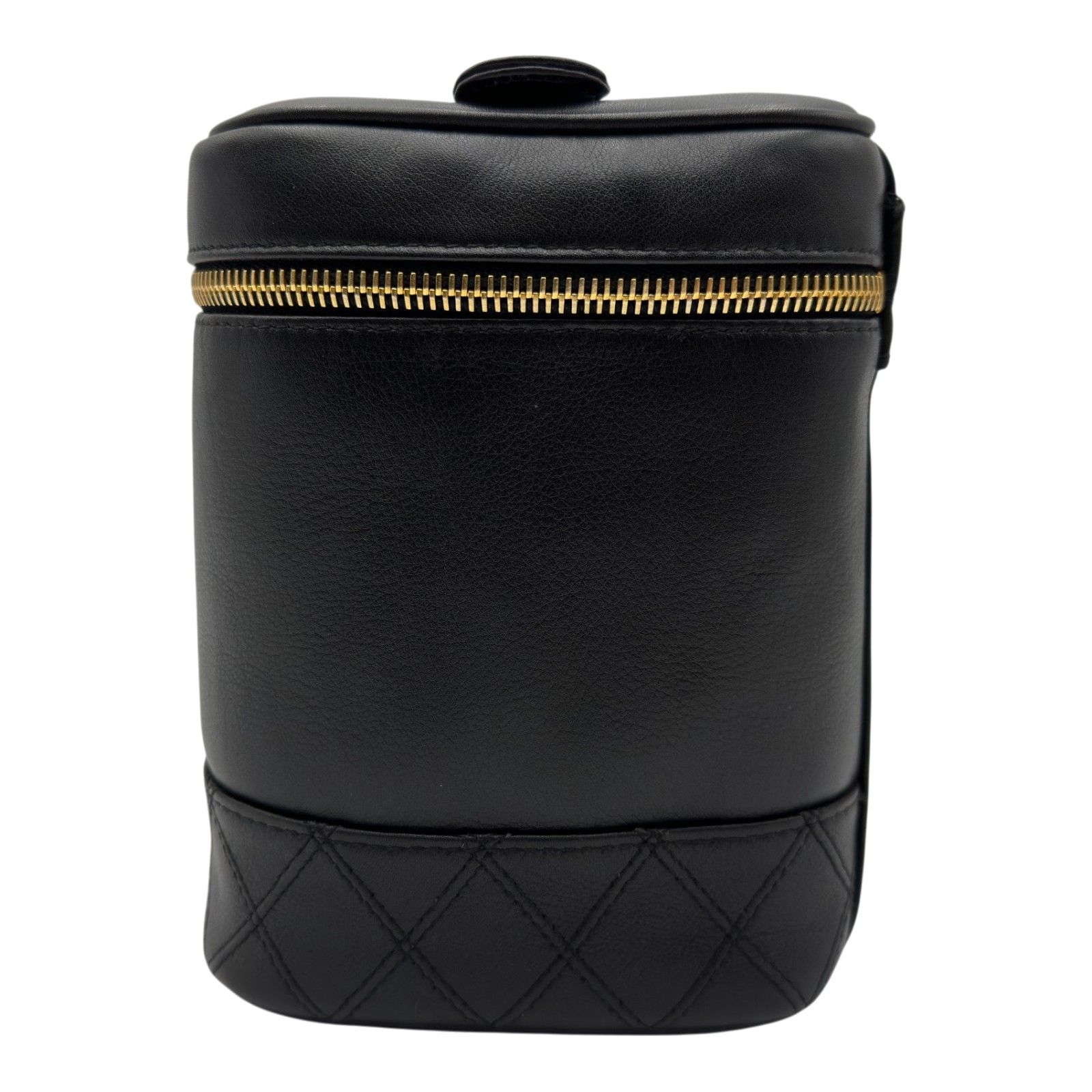 シャネル CHANEL ピコローレ バニティバッグ A01619 4番台 ブラック ゴールド金具 ラムスキン レディース その他バッグ