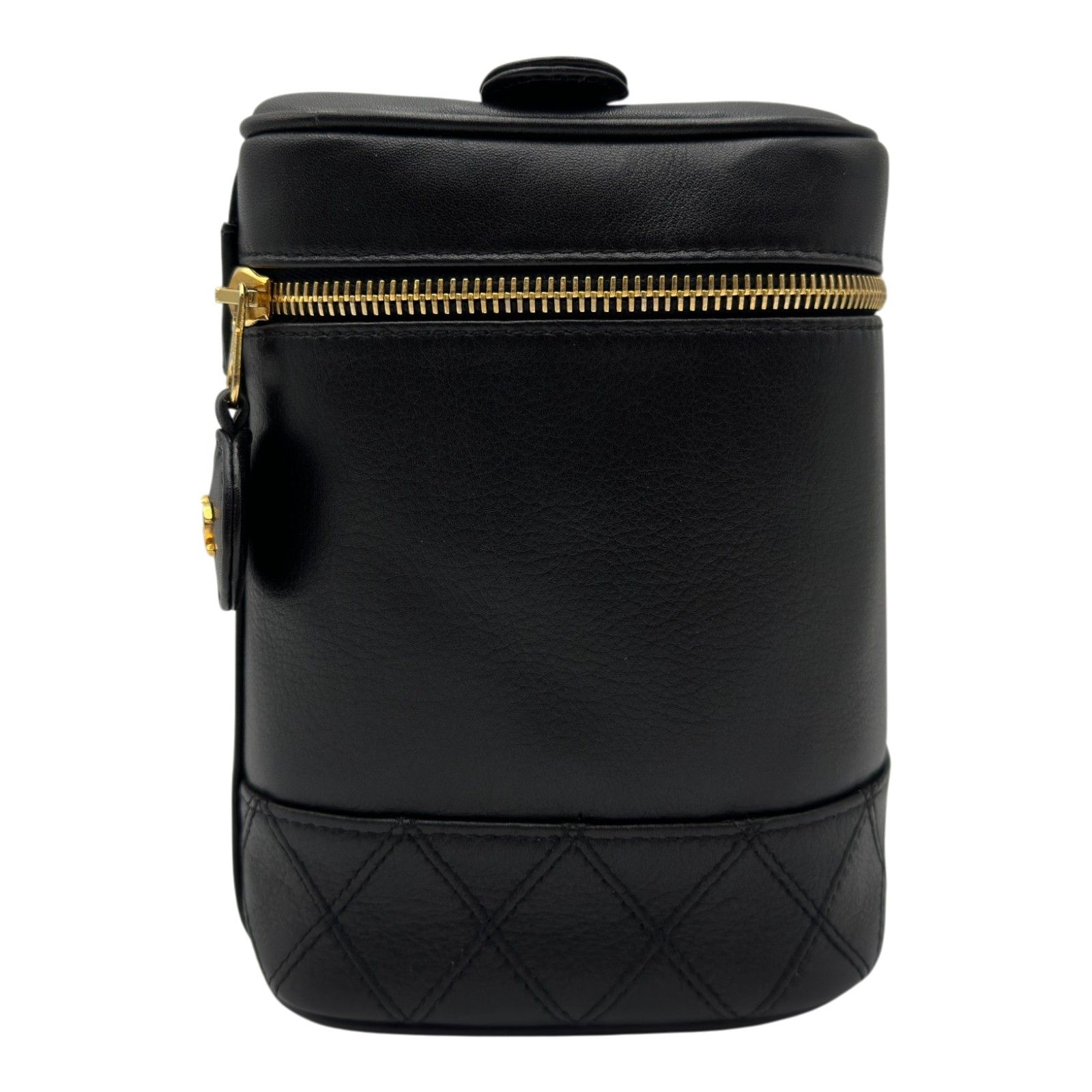 シャネル CHANEL ピコローレ バニティバッグ A01619 4番台 ブラック ゴールド金具 ラムスキン レディース その他バッグ