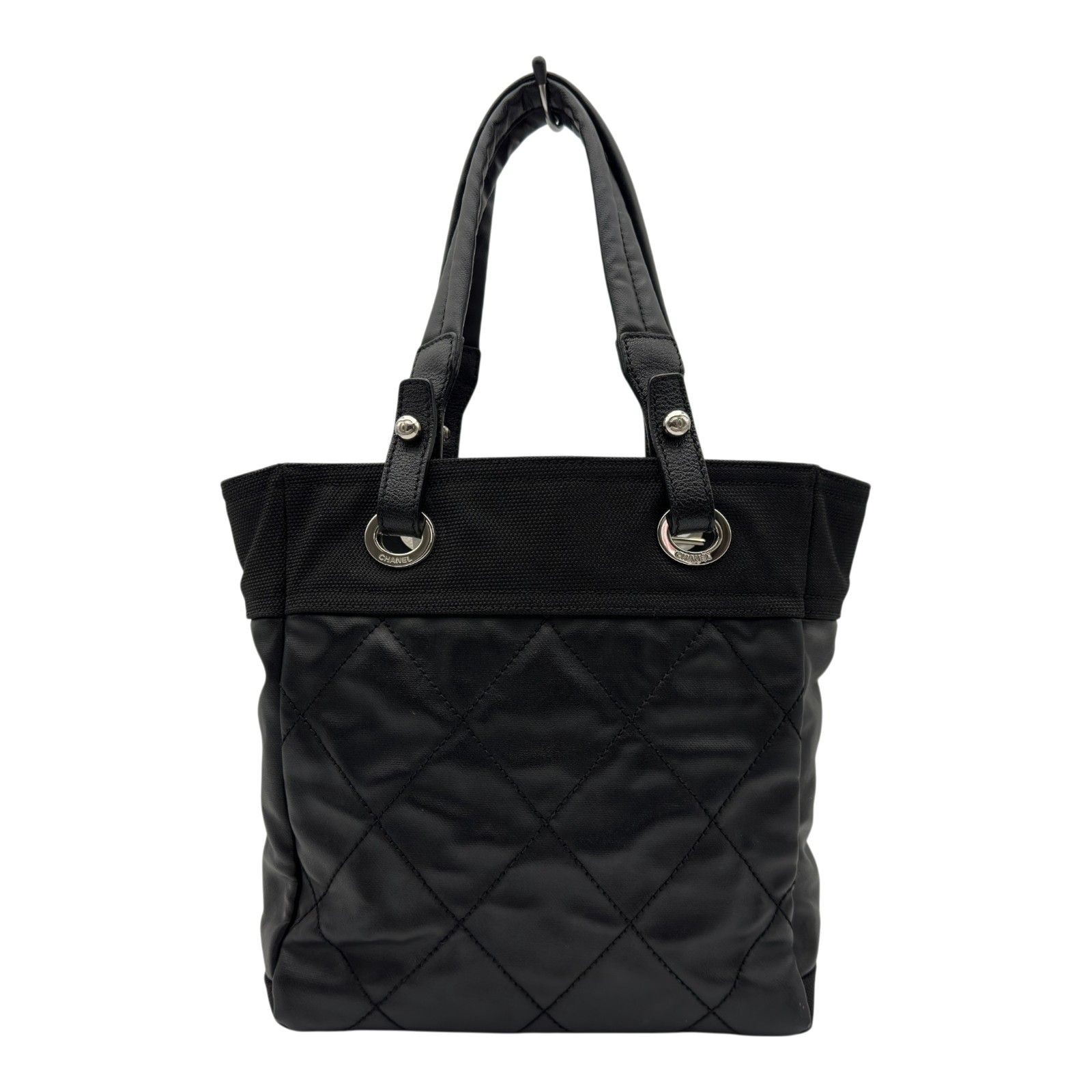 シャネル CHANEL パリビアリッツトートPM A34208 12番台 ブラック