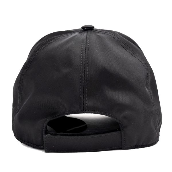 プラダ 帽子 メンズ レディース ベースボール キャップ Sサイズ ナイロン ブラック 1HC179 PRADA 中古