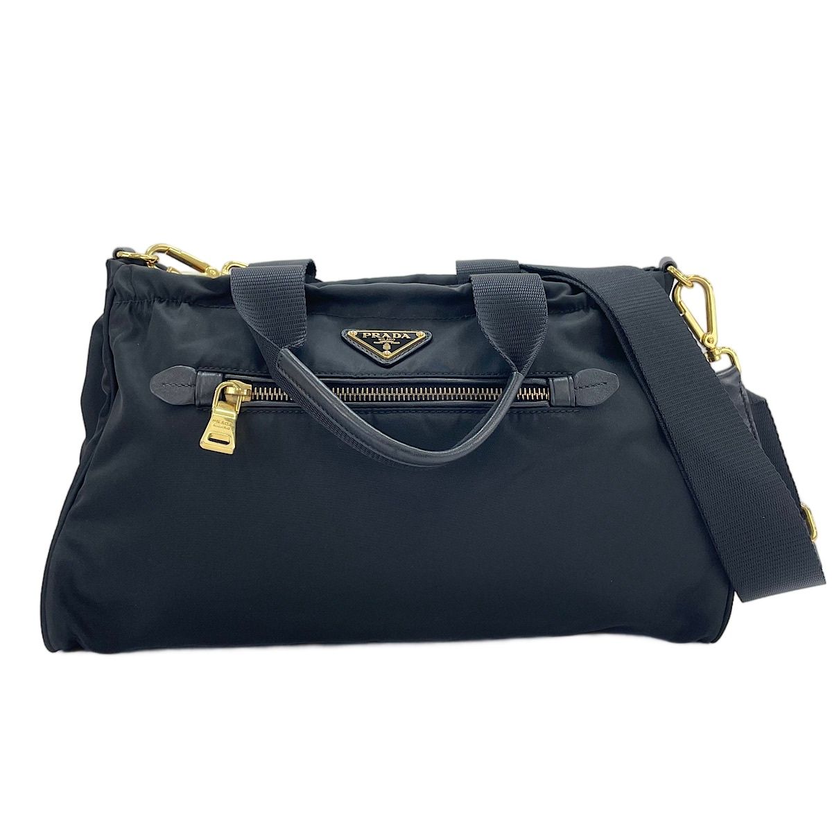 PRADA プラダ ショルダーバッグ トライアングルロゴ 2WAY【中古】