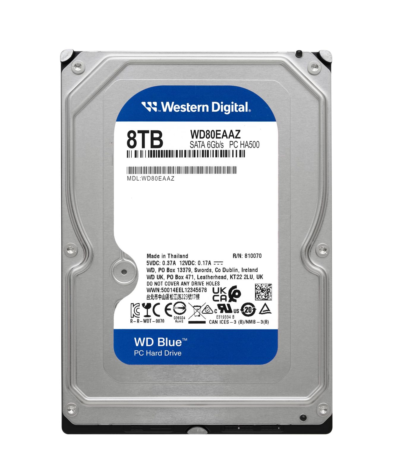WD80EAAZ [WD Blue（8TB 3.5インチ SATA 6G 5640rpm 256MB）] [ブルー] [8TB] [3.5インチ。]