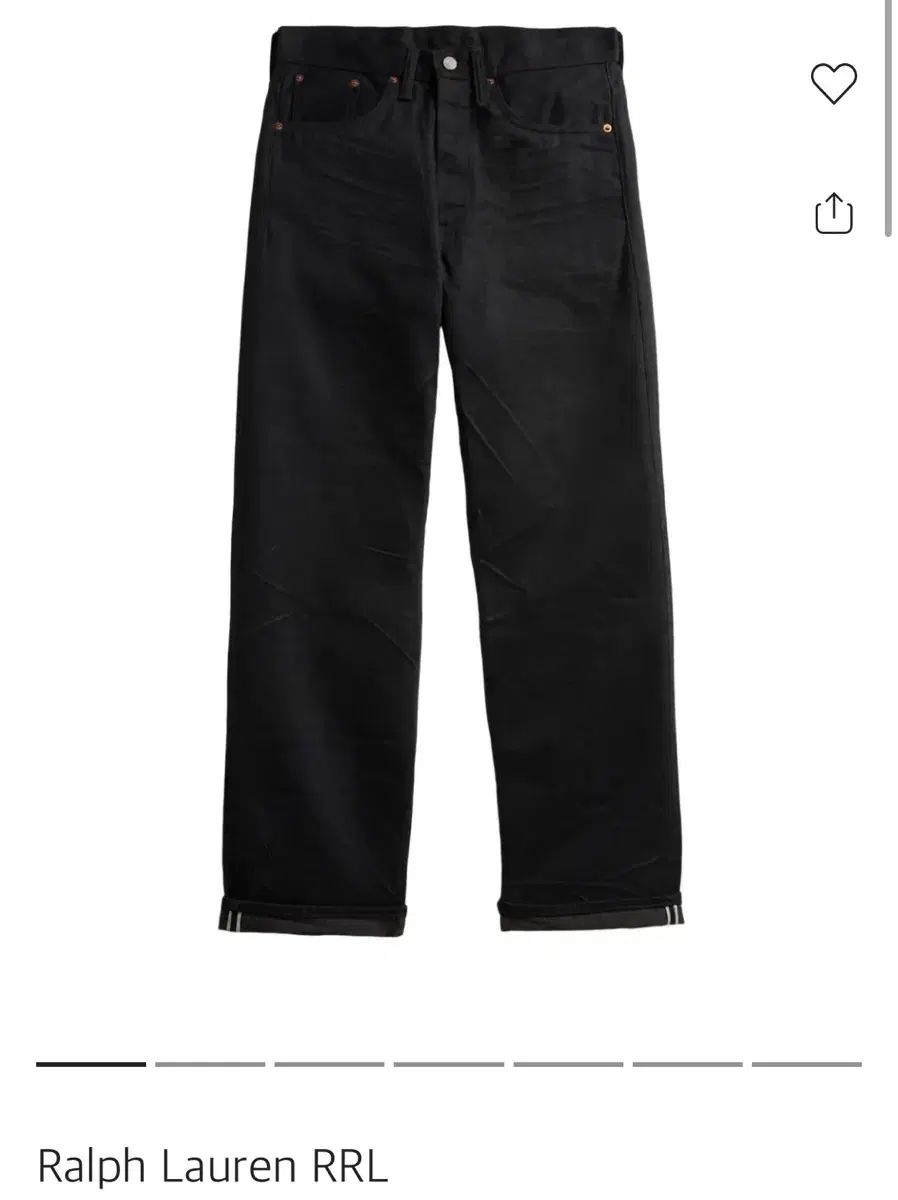 RRL ヴィンテージ FIVE ポケット ブラック・オン・ブラック 33/32