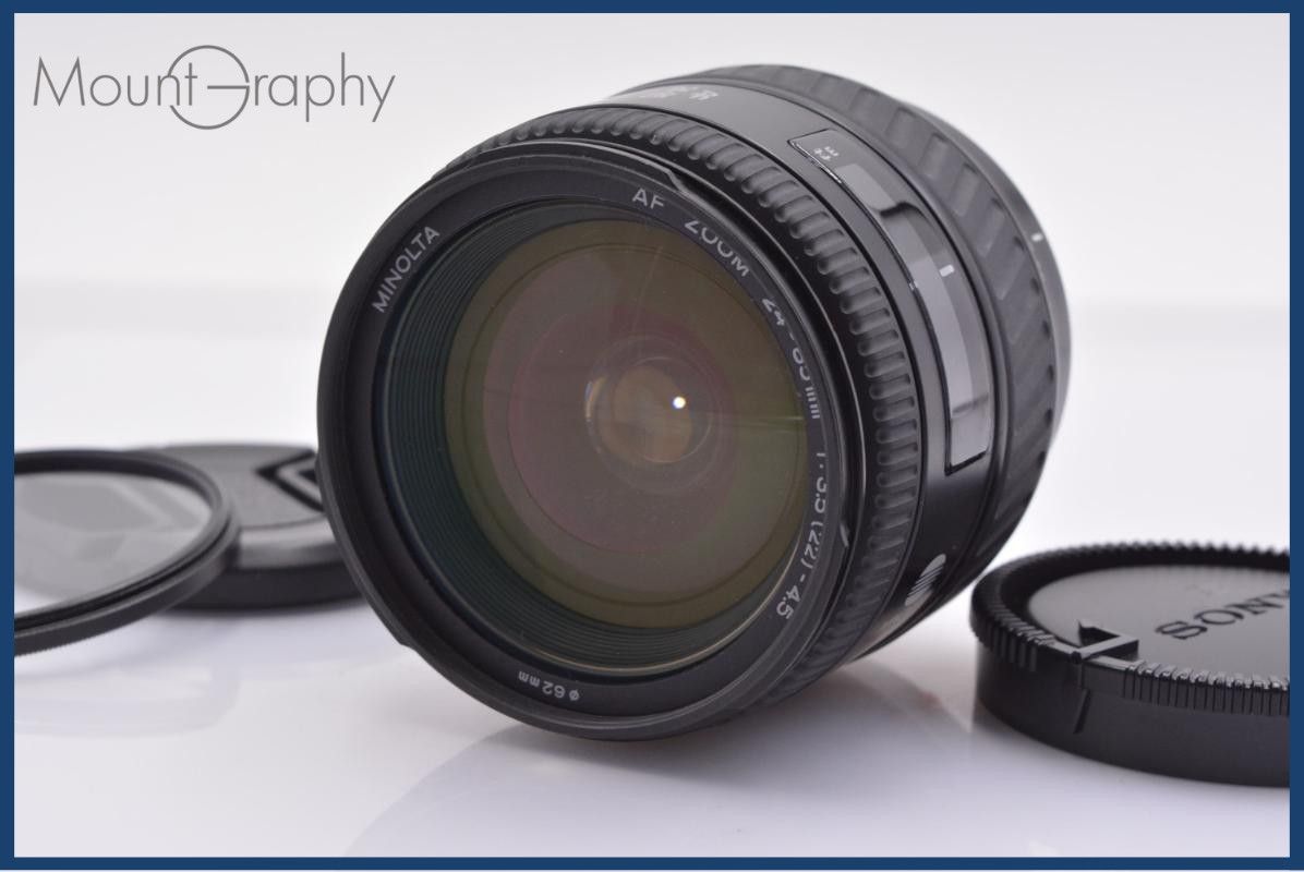 【動作保証】 ミノルタ MINOLTA AF ZOOM 24-85mm F3.5-4.5 前後キャップ&レンズフィルター付 同梱無料 #yk8976