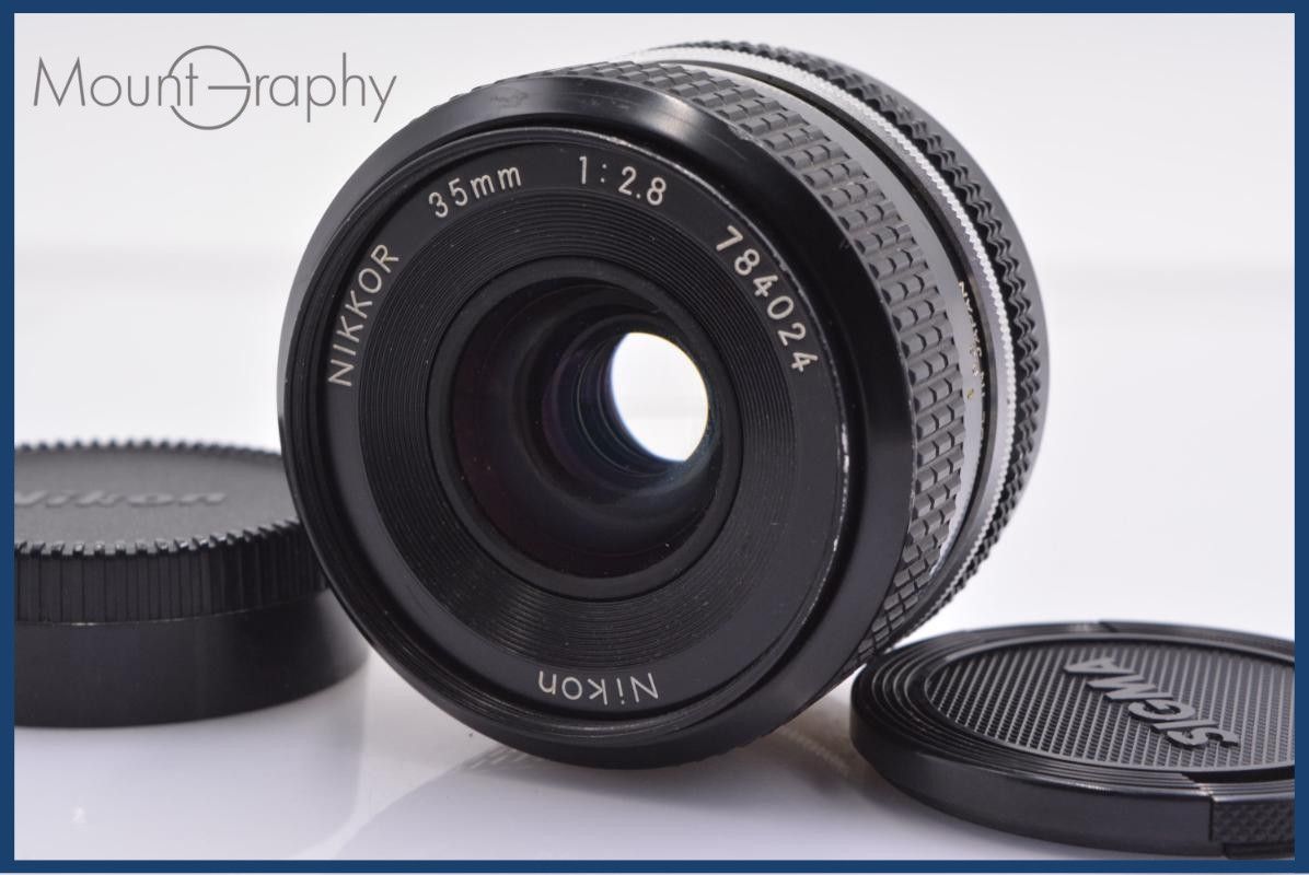 ニコン Nikon NIKKOR 35mm F2.8 Ai 前後キャップ付 同梱無料 #yk8988