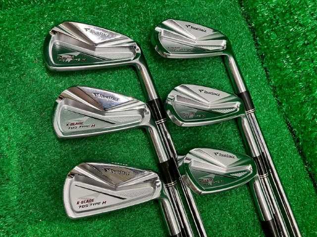 激安[389] アイアンセット ブリヂストン ツアーステージX-BLADE 705 TYPE-M/DG 6本セット/X100/25■和歌山
