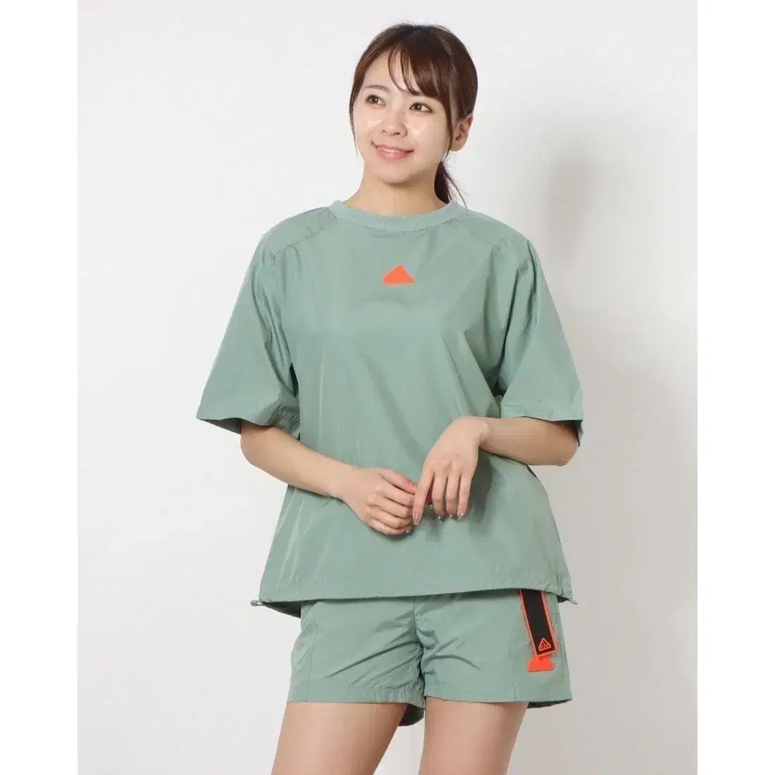 アディダス シティ FIGHT OR ESCAPE ルーズフィット 半袖 Tシャツ ズボン セット レディース L