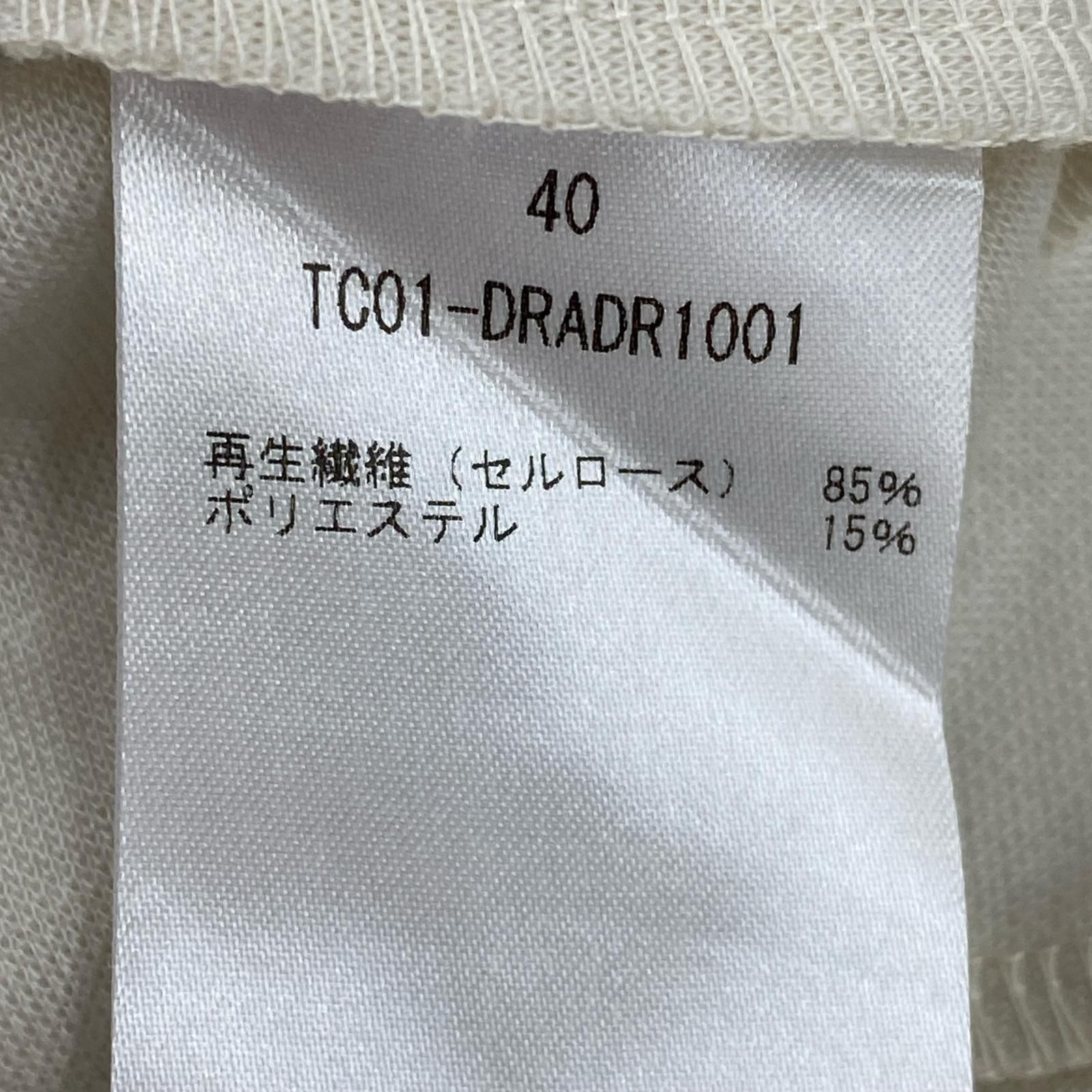 美品 TEECHI ティーチ ノースリーブワンピース size40/ホワイト 美品 TEECHI ティーチ ノースリーブワンピース size40/ホワイト
