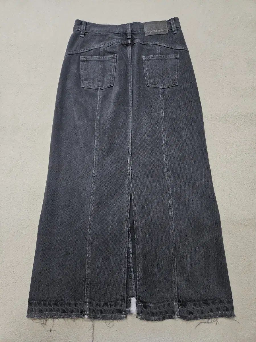 タイムサービス グレー デニム ロングスカート