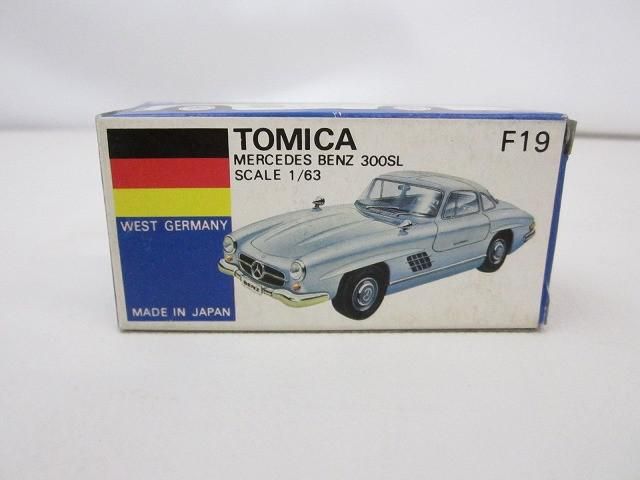 ホビー トミカ 日本製 青箱 1/63 F19 メルセデスベンツ 300SL 外国車シリーズ ドイツ 中古品